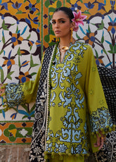 Elan Luxury Embroidered Lawn 3 Piece Unstitched Suit EL25LL SOLENE EL25-03 A